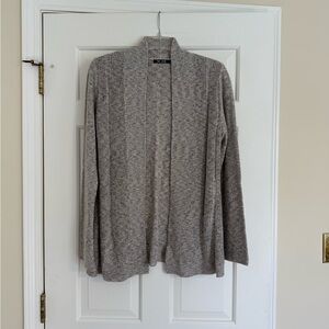 NIC+ZOE Gray/beige Cable Knit Cardigan Sweater